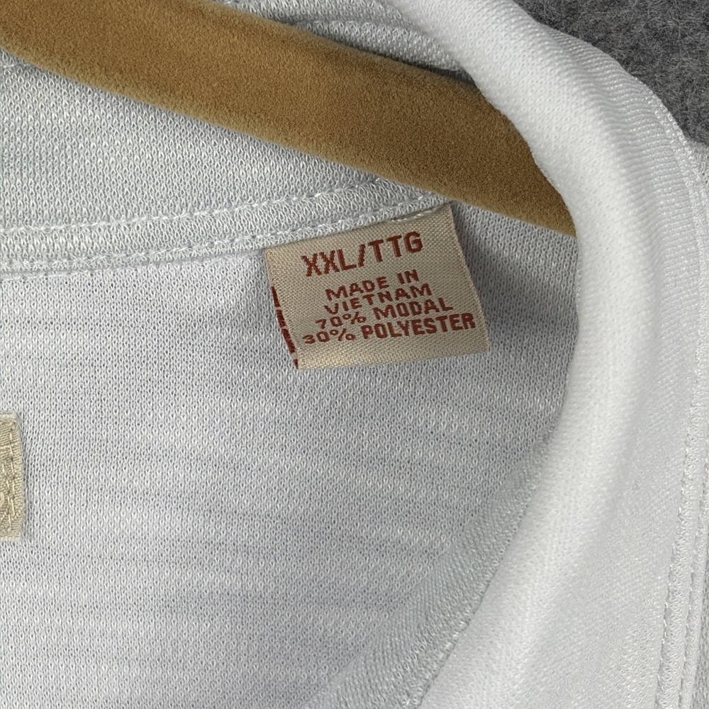 Tommy Bahama Polo Shirt Mens 2XL White Embroidered Polo Golf Casual - Picture 3 of 10